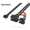 HD MINI SAS SFF-8643 72P to 2SFF-8639+Power Minisas HD Cable